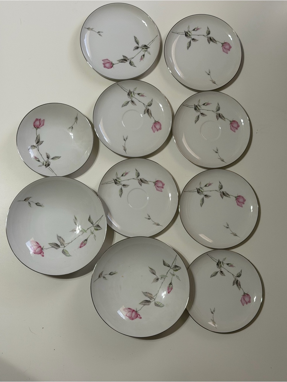 Dawn Rose by Sango Japan Plates Bowls Dishes Floral Vintage